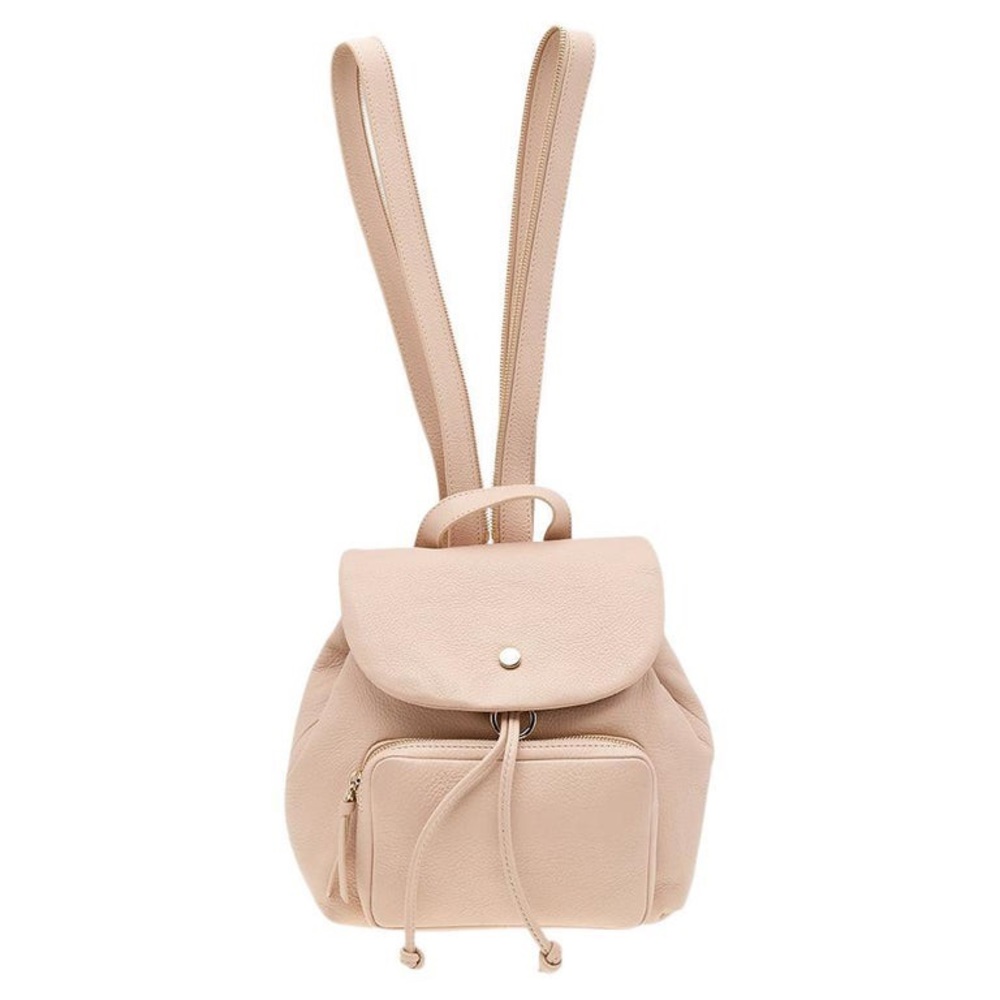 New Authentic Jimmy Choo Light Pink Leather Backpack